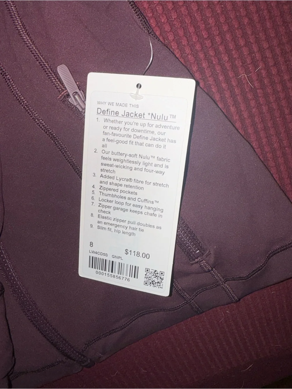 Lululemon define Jacket and tights